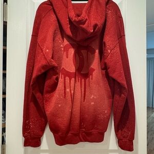 Red Drip Logo Hoodie